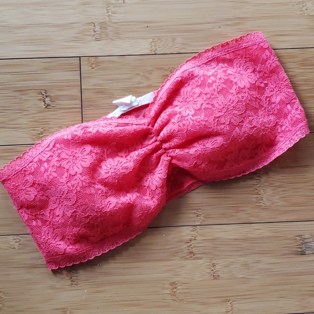 Forever 21 coral Bandeau Bra Bralette